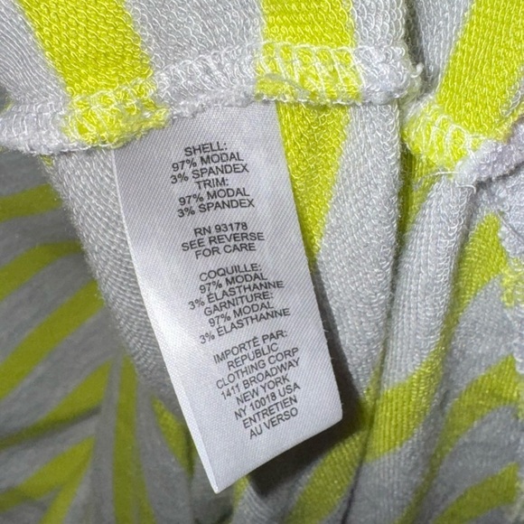 Workshop Republic Clothing Woman Long Sleeve Shirt Neon Green and Grey Size 2X - Picture 4 of 5